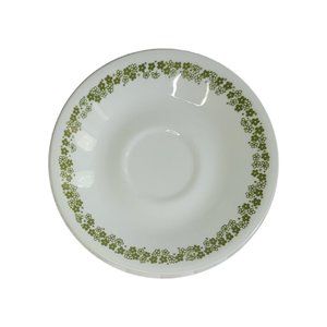 Corelle by Corning Saucer Green Crazy Daisy Spring Blossom Flowers Set of 4